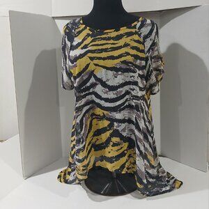 Forever 21 women's top sheer blouse size S/P.